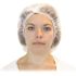 THE SAFETY ZONE 21" Bouffant Cap Polypropylene White Pleated Case Of 1000