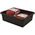 Quantum Storage Systems Airport Security Bin, 21.5x17x7 In., Black, Case Of 12