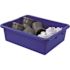 Quantum Storage Systems Airport Security Bin, 21.5x17x7 In., Blue, Case Of 12