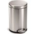 Simplehuman Simplehuman 1.3 Gallon/4.5 Liter Round Step Trash Can Stainless Steel