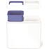 Simplehuman Simplehuman 5.3 Gallon/20 Liter Dual Compartment Slim Open Can White Steel