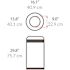 Simplehuman Simplehuman Open-Top 15.9 Gallon/60 Liter Trash Can With Lid