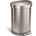 Simplehuman Simplehuman Semiround Hands Free Step Can 60l/15.8 Gal Brushed Stainless Steel