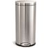 Simplehuman Simplehuman Round Step Trash Can 30l/8gal Brushed Stainless Steel