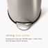 Simplehuman Simplehuman Round Step Trash Can 30l/8gal Brushed Stainless Steel