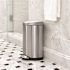 Simplehuman Simplehuman Small Semi-Round Bathroom Step Trash Can 10l/2.6 Gal Brushed Ss