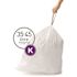 Simplehuman Code K Custom Fit Drawstring Trash Bags And Dispenser (White) (240-Case)