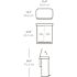 Simplehuman Simplehuman 15.3 Gallon/58 Liter Rectangular Recycler -Brushed Stainless Steel