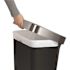 Simplehuman Simplehuman Rectangular Step Trash Can 45l/12gal Black Plastic