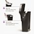 Simplehuman Simplehuman Rectangular Step Trash Can 45l/12gal Black Plastic