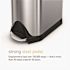 Simplehuman Simplehuman Butterfly Lid Slim Step Trash Cans 45l/11.9 Gal Brushed Ss