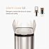 Simplehuman Simplehuman Butterfly Lid Slim Step Trash Cans 45l/11.9 Gal Brushed Ss