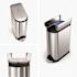 Simplehuman Simplehuman Butterfly Lid Slim Step Trash Cans 45l/11.9 Gal Brushed Ss
