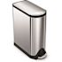 Simplehuman Simplehuman Butterfly Lid Slim Step Trash Cans 45l/11.9 Gal Brushed Ss