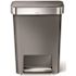 Simplehuman Simplehuman Rectangular Step Trash Can 45l/12gal Grey Plastic