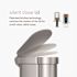 Simplehuman Simplehuman Slim Hands-Free Step Trash Can 45l/12gal Brushed Stainless Steel