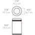 Simplehuman Simplehuman Open-Top 21.1 Gallon/80 Liter Stainless Steel Trashcan With Lid