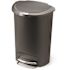 Simplehuman Simplehuman 13.2 Gallon/50 Liter Semi-Round Step Can Grey Plastic