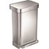 Simplehuman Simplehuman 11.9 Gallon/45 Liter Rectangular Trash Can -Brushed Stainless Steel