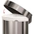 Simplehuman Simplehuman Semiround Hands Free Step Can 45l/12 Gal Brushed Stainless Steel