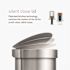 Simplehuman Simplehuman Semiround Hands Free Step Can 45l/12 Gal Brushed Stainless Steel
