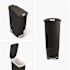 Simplehuman Simplehuman 40 Liter / 10.6 Gallon Slim Plastic Kitchen Step Trash Can Black
