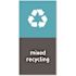 Simplehuman Simplehuman Recycling Magnetic Labels - Mix Recyling - 4" X 8"