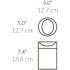 Simplehuman Simplehuman 0.4 Gallon/1.5 Liter Mini Trash Can Brushed Stainless Steel