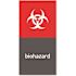 Simplehuman Simplehuman Recycling Magnetic Labels -Biohazard - 4" X 8"