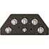 Ge GE 36" Built-In Knob Control Electric Cooktop Jep5036stss