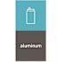 Simplehuman Simplehuman Recycling Magnetic Labels -Aluminum - 4" X 8"