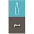 Simplehuman Simplehuman Recycling Magnetic Labels -Glass - 4" X 8"