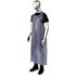 Ambishield 6 Mil Vinyl Apron Raw Edge Grommets/string Ties 35x48 Blue Case Of 72