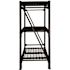 Dewalt 4-Foot Tall Black Frame 3 Shelf Steel Wire Deck Industrial Storage Rack
