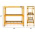 Dewalt 4-Foot Tall, 3 Shelf Steel Wire Deck Industrial Storage Rack