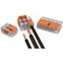 Wago Lever Nuts 3 Wire Conductor Compact Splicing Connectors, Package Of 50