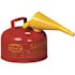 Eagle Type I Steel Safety Can For Flammables 2.5 Gal W/funnel Flame Arrester Red
