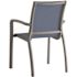 Grosfillex Sunset Comfort Armchair Madras Blue/vb Package Of 4