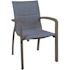 Grosfillex Sunset Comfort Armchair Madras Blue/vb Package Of 4