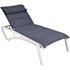 Grosfillex Sunset Comfort Chaise Lounge Madras Blue/gw Package Of 2
