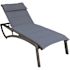 Grosfillex Sunset Comfort Chaise Lounge Madras Blue/vb Package Of 2