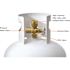 Flame King 100lb Lp Cylinder Multi Valve