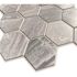 Dip Design Is Personal Hex Tile, Charcoal Travertine, 12" X 12", Case Of 10