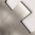 Dip Design Is Personal Aluminum Tile, Silver Subway, 10.75" X 13", Case Of 10