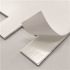 Dip Design Is Personal Aluminum Tile, Silver Subway, 10.75" X 13", Case Of 10