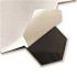 Dip Design Is Personal Hex Tile, Light Marble, 12" X 12", Case Of 10