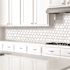 Dip Design Is Personal Hex Tile, Light Marble, 12" X 12", Case Of 10