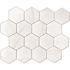 Dip Design Is Personal Hex Tile, Light Marble, 12" X 12", Case Of 10