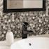 Dip Design Is Personal Hex Tile, Mini Pewter, 12" X 12", Case Of 10