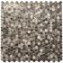 Dip Design Is Personal Hex Tile, Mini Pewter, 12" X 12", Case Of 10